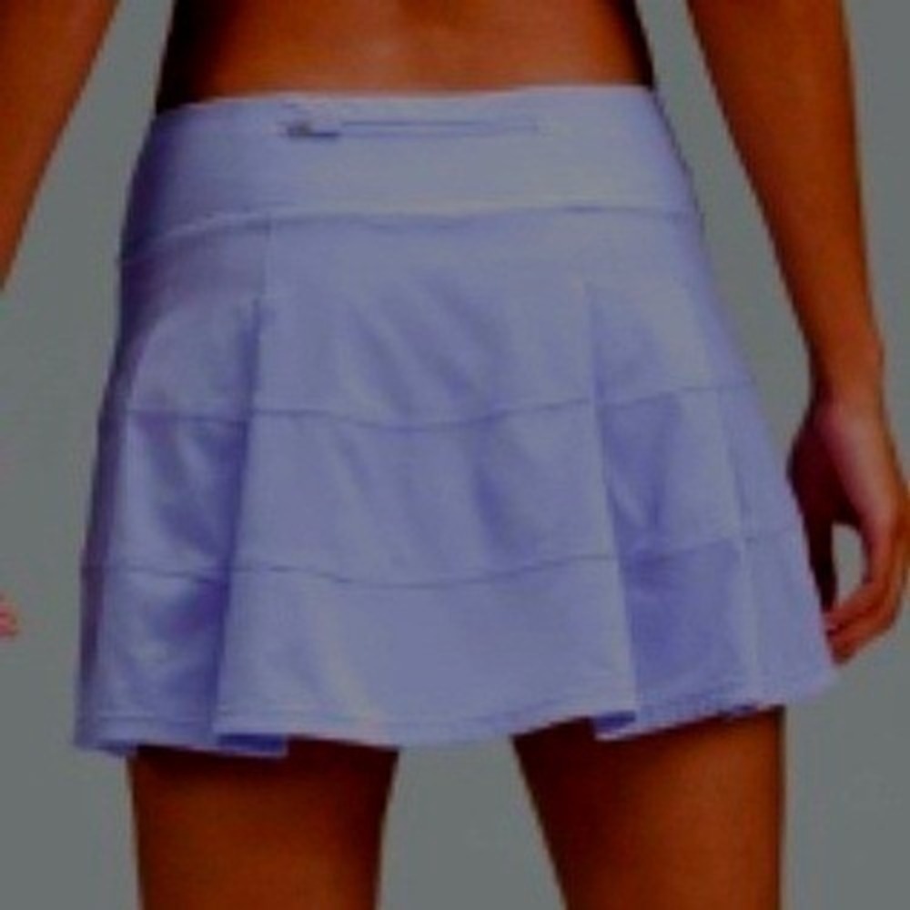 Lululemon Pace Rival Skirt Skort Sz 2 Tall Purple‎ Lilac Pickleball Tennis Golf